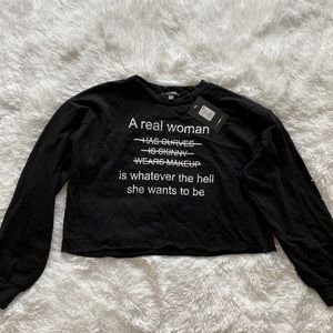 Fashion Nova Crop Sweatshirt
